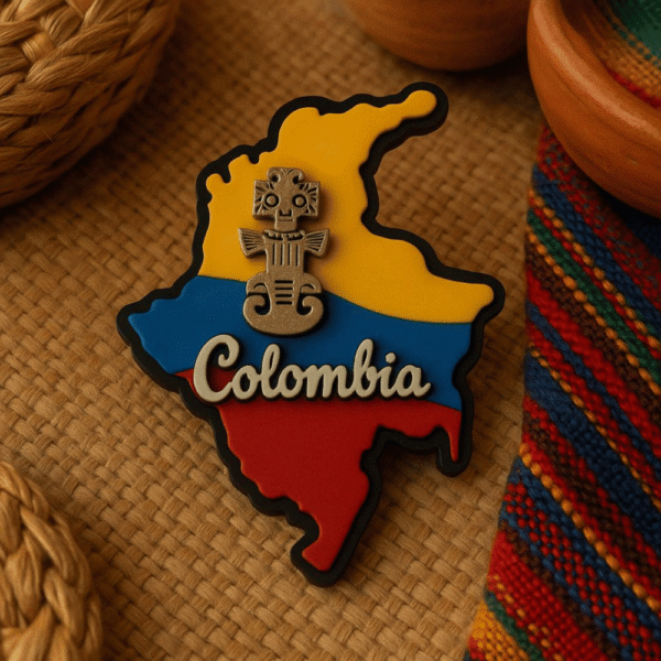 Colombia travel souvenir magnet